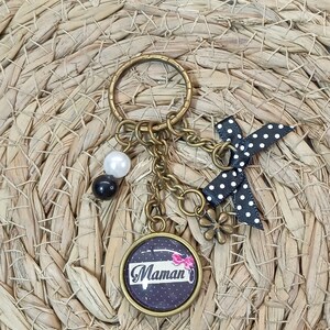 “Mom” key ring