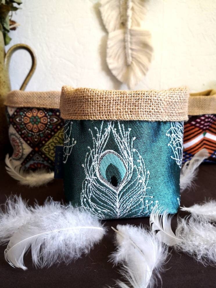 Panière de Rangement-Panière Rangement Pour Accessoires Bébé-Panière à Cotons-Zéro Déchet-Éco Respon