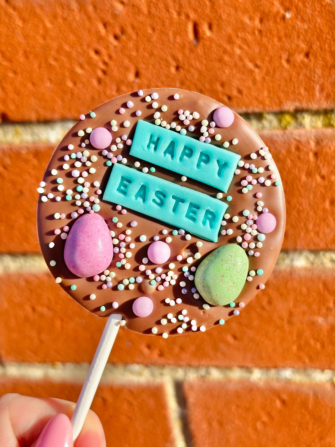 Easter Belgian Milk Chocolate Lollies Party Favours Easter Gift Lolly Etsy UK