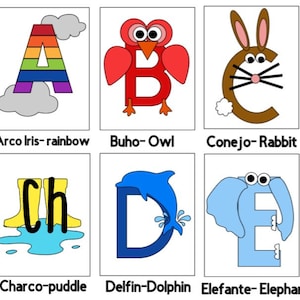 Artisanat de lettres espagnoles pour les enfants, prédécoupées, sans préparation, Espanol Abecedario Creativo en Mayúsculas 29 lettres