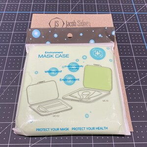 Antibacterial Mask Case Available in 4 colours in SEALED BAGS face covering mask case Green