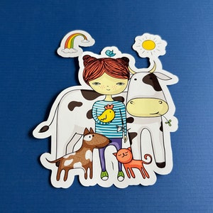 Love all Animals - Aufkleber / Aufkleber