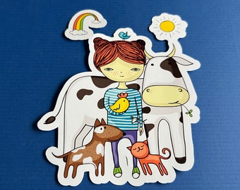 Love all Animals  - Decal / sticker