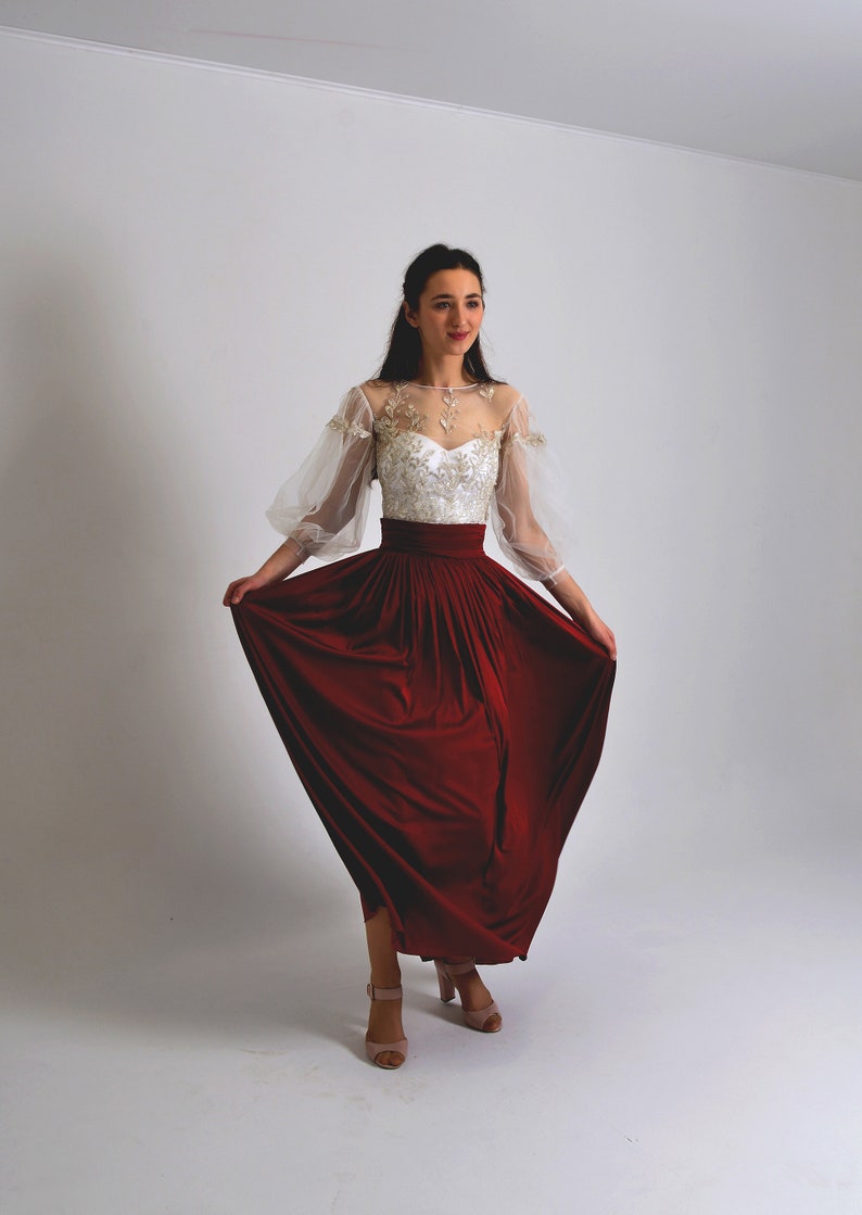 Silk Skirt Maxi Skirt High Waisted Formal Long Skirt Skirt For Prom Long Skirt Wedding Skirt Silk Skirt Plus Size Gift For Her image 7