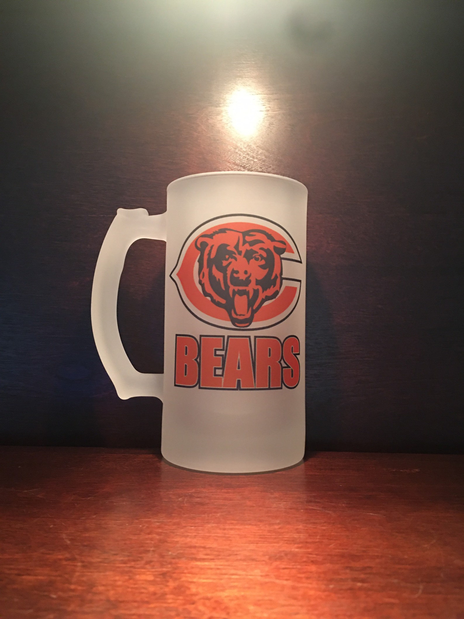 Chicago Bears Frosted Mug 16 oz Beer Stein Etsy