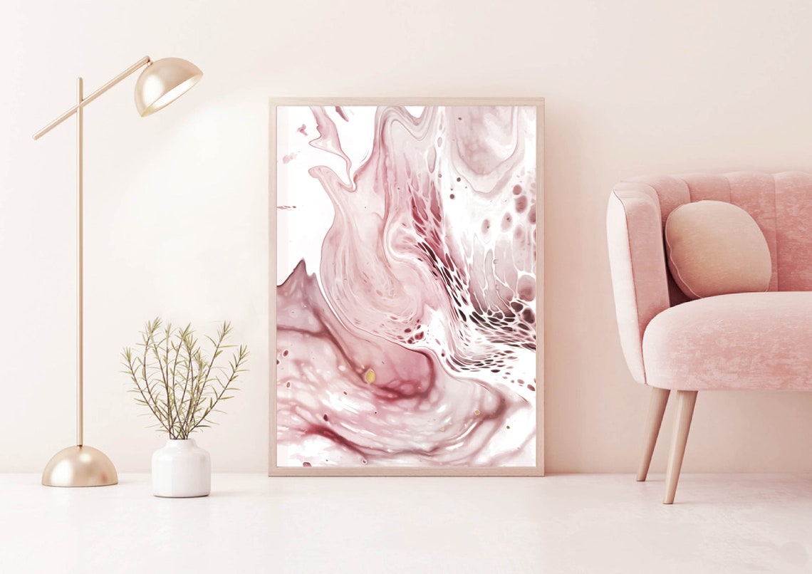 Scandinavian Marble Print B Blush Pink Marble Blush Pink - Etsy