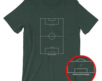 Dribble and Be Happy [soccer t-shirt/unisex]