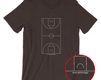 Shoot and Be Happy [basketball t-shirt/unisex]