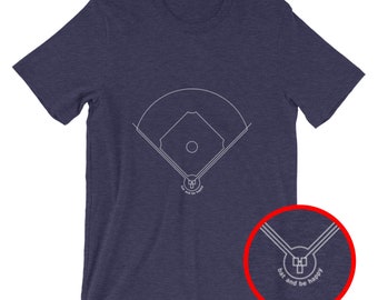 Bat and Be Happy [baseball t-shirt/unisex]