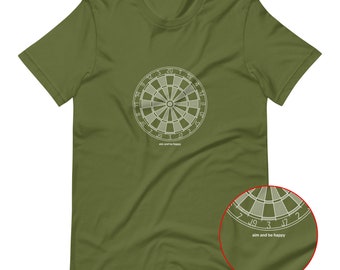 Aim and Be Happy [darts t-shirt/unisex]