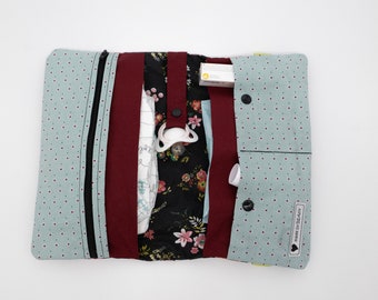 Diaper bag, changing bag, floral pattern