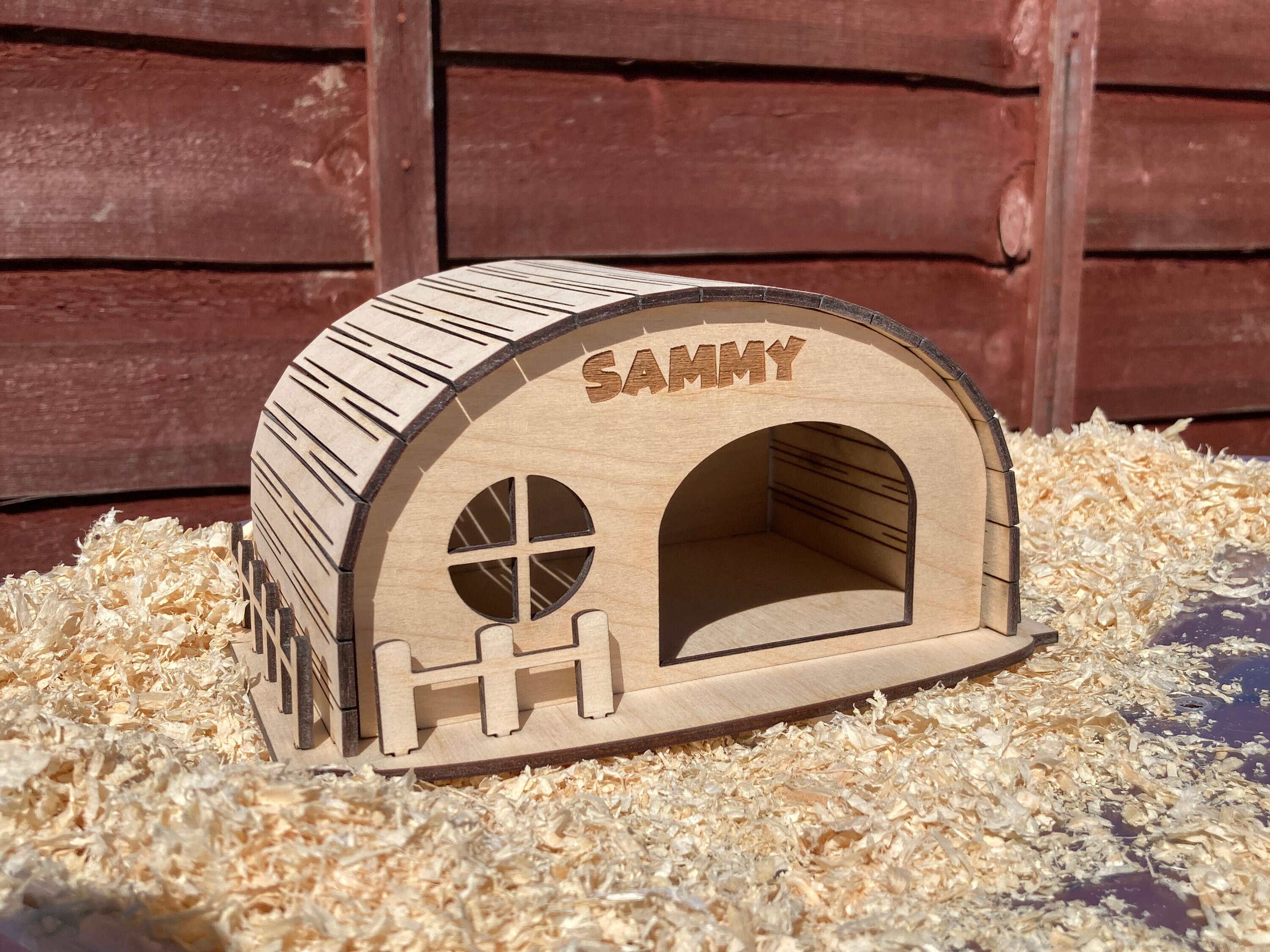 Personalised Wooden Hamster House Deluxe Etsy UK