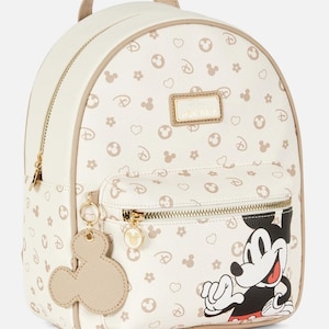 Sac à dos Disney Mickey Mouse - Compartiments zippés, bretelles réglables et design Mickey classique