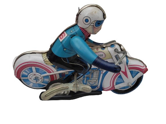 Tin Motorcycle Toy Vintage 70s Bike TOY Collectible Toy Etsy