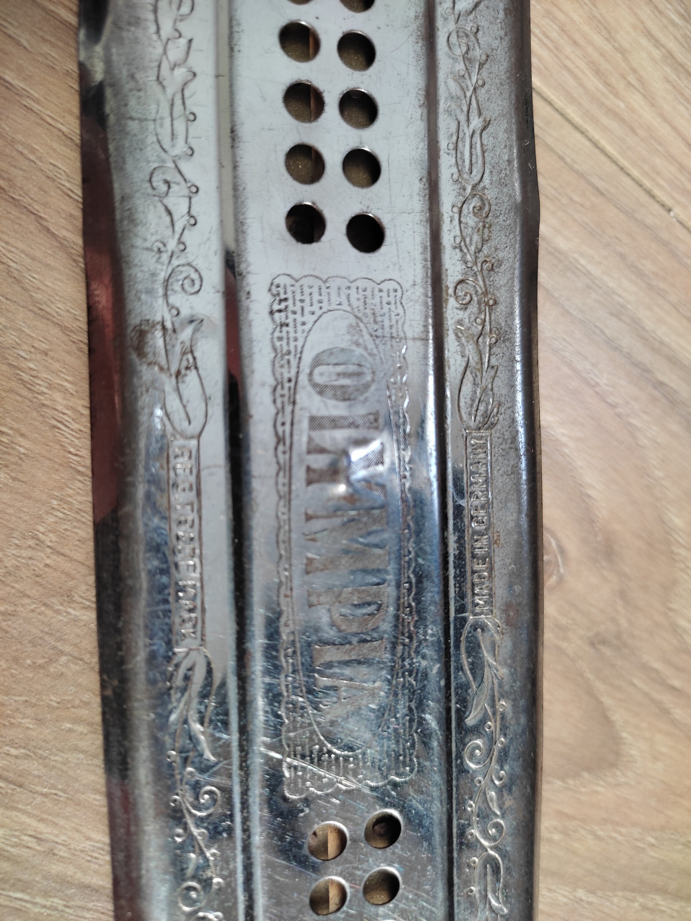 Vintage Olympia German Harmonica Music Instrument, Collectible