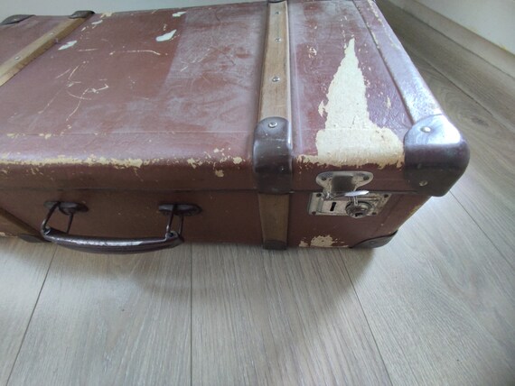 Small Vintage Suitcase, Retro Suitcase, Old Lugga… - image 8