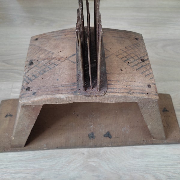 Old Wool Comb, Old Tool for Wool Processing, Vintage Wool Comb, Vintage Comb for Wool