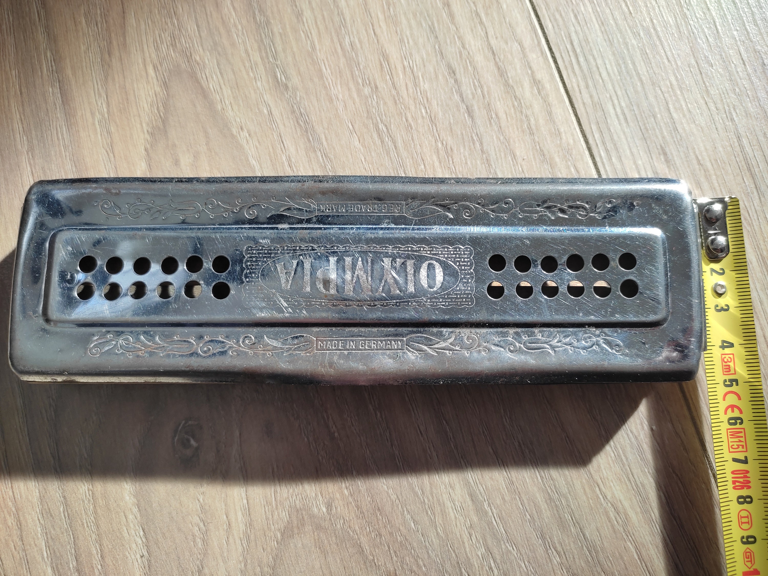 Vintage Olympia German Harmonica Music Instrument, Collectible