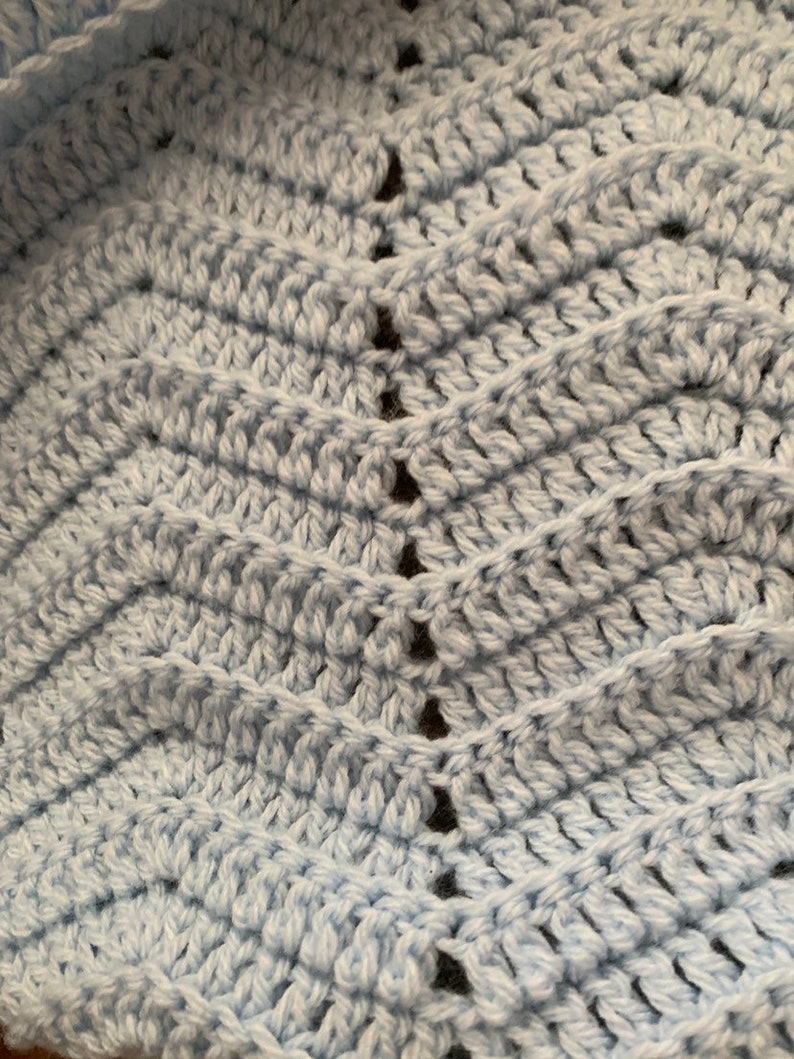 Homemade crochet baby blanket