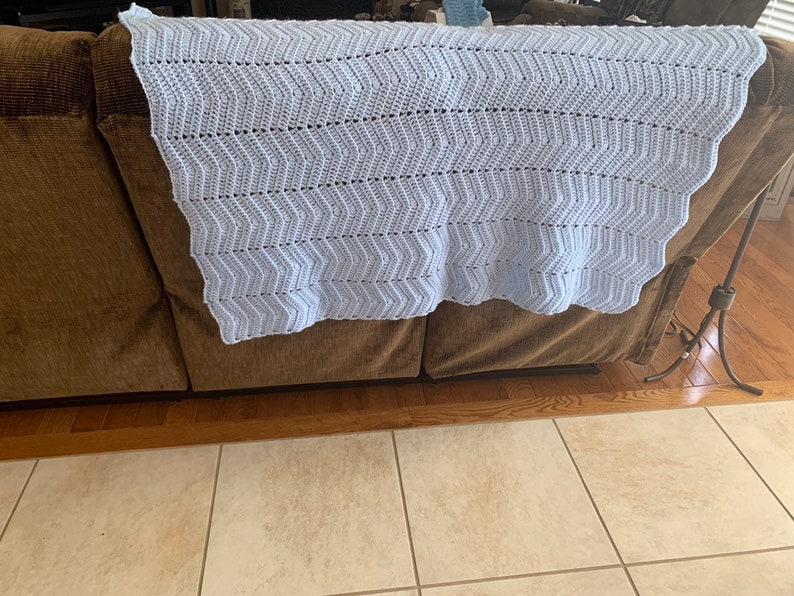Homemade crochet baby blanket