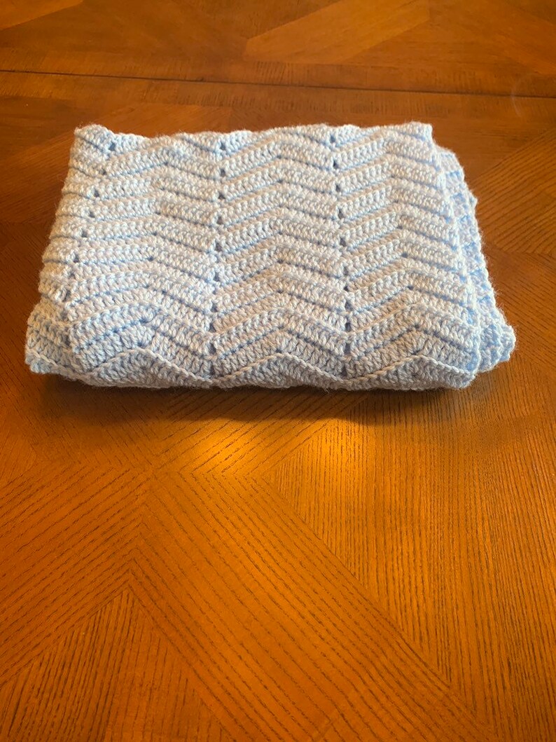 Homemade crochet baby blanket