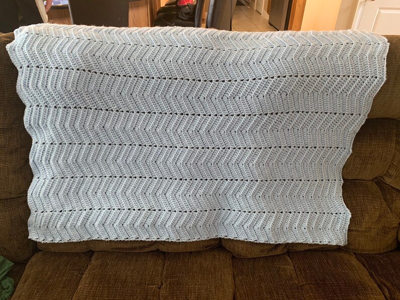 Homemade crochet baby blanket