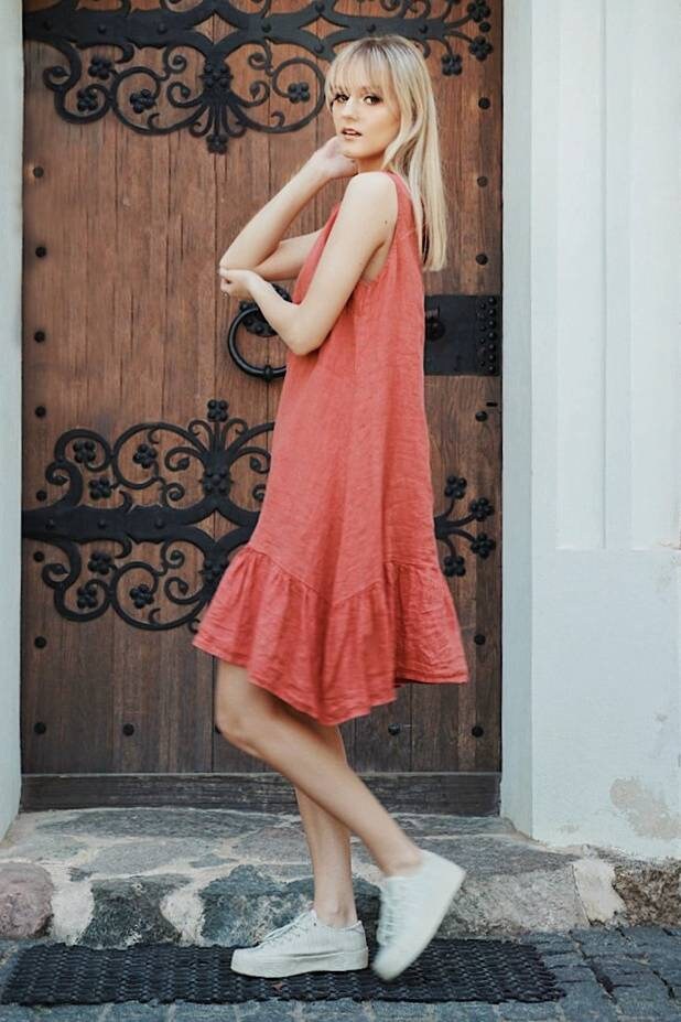 Black Linen Dress Linen Cocktail Dress. Flax Dress. Linen Etsy