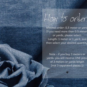 May include: How to order instructions for fabric. Minimum order is 0.5 meters or yards. If you need more than 0.5 meters or yards, select the length of 1 meter or 1 yard and then select the desired quantity. Note: If you buy 3 meters or yards, you will receive one piece of 3 meters or yards length (not 3 separated pieces).