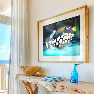 Balistidae Art Print, Tropical Fish Wall Art, Ocean Decor, Fine Art Print, Coral Reef Ambiance, Underwater Wildlife