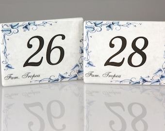 Personalized Ceramic House Number