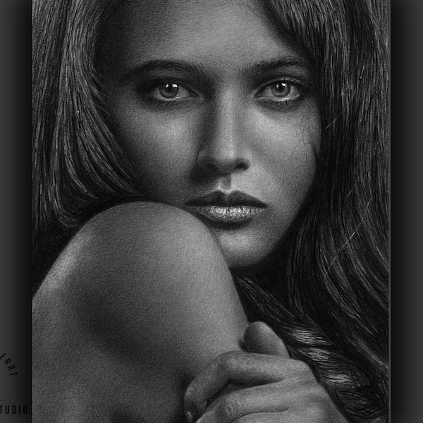 Hand Drawn Pencil Portrait | Portrait Drawing | Custom Pencil Drawing | Portrait from Photo | Realistic Drawing | Hyper-Realistic Painting