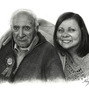 Family Portrait, Portrait From Photo, Personalised Painting, First Father’s Day GiftFathers Day gifts, Custom Portrait, Gift for Dad