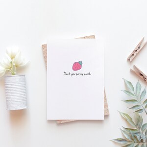 Thank You Berry Much Printable Card