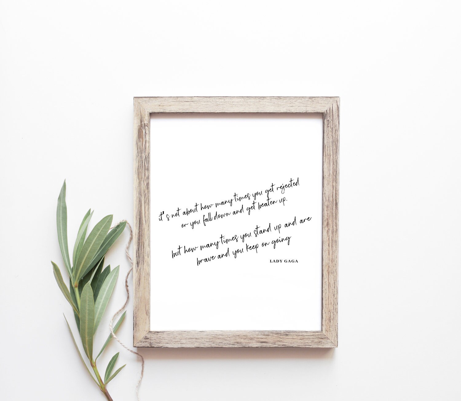 Lady Gaga Quote Print/printable Wall Art/inspirational Quote - Etsy