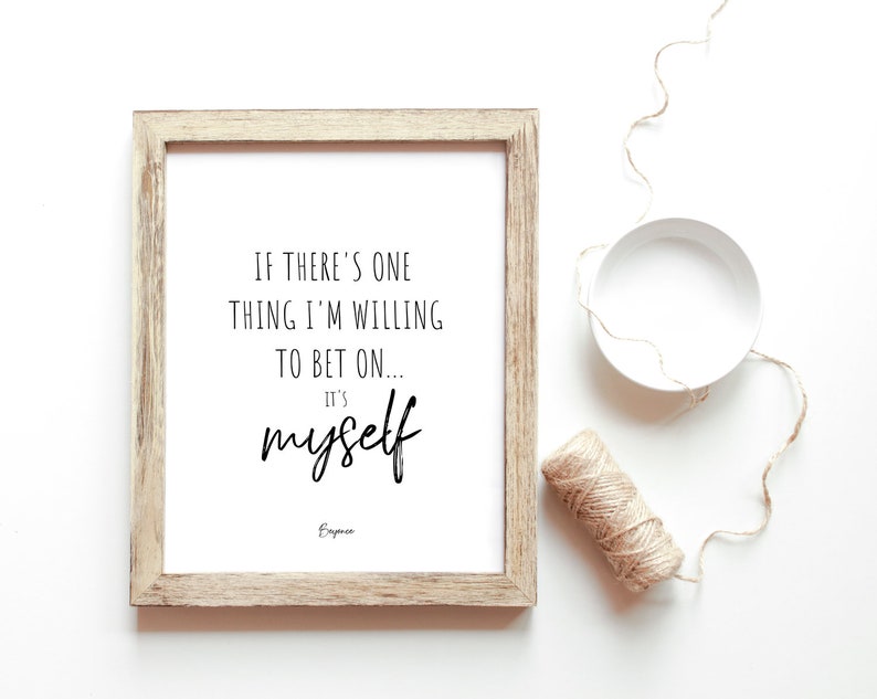 Beyonce Quote Printable Wall Art image 4