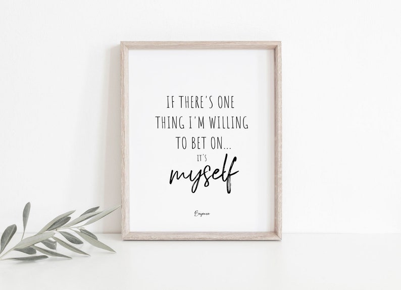 Beyonce Quote Printable Wall Art image 1