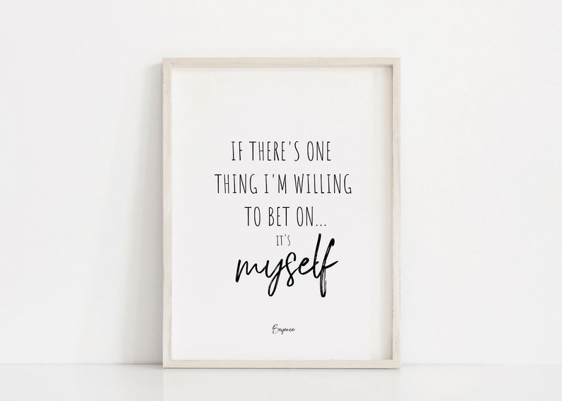 Beyonce Quote Printable Wall Art image 2