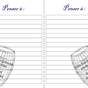 Printable note pad - dark blue