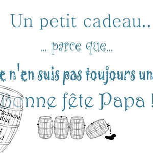 Carte fête des pères - pas un cadeau - humoristique