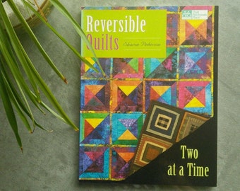 Livre 95 pages, REVERSIBLE QUILTS, livre en anglais
