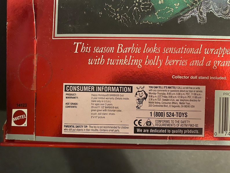 Rare 1995 Holiday Special Edition Barbie - Etsy