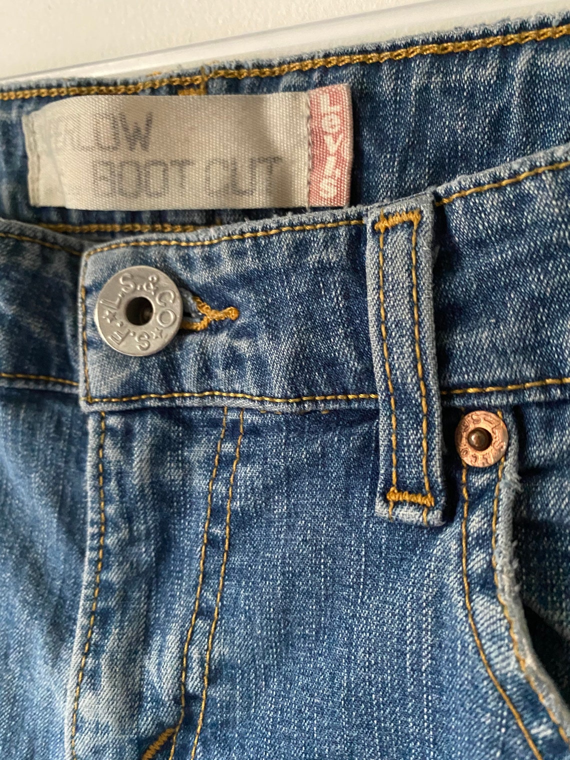LOWRISE Y2K Levis Superlow Bootcut Low Rise Denim Jeans 29 | Etsy