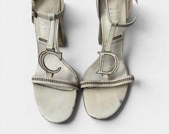 VTG 90s DIOR T-Strap Block Heels 9.5 40