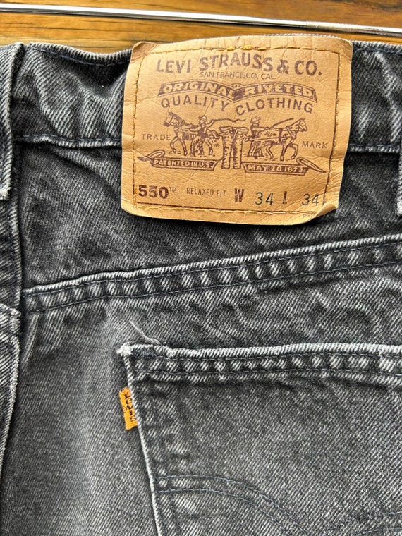 VTG Orange Tab Levis 550 Jeans, 32.5 x 33 - image 3