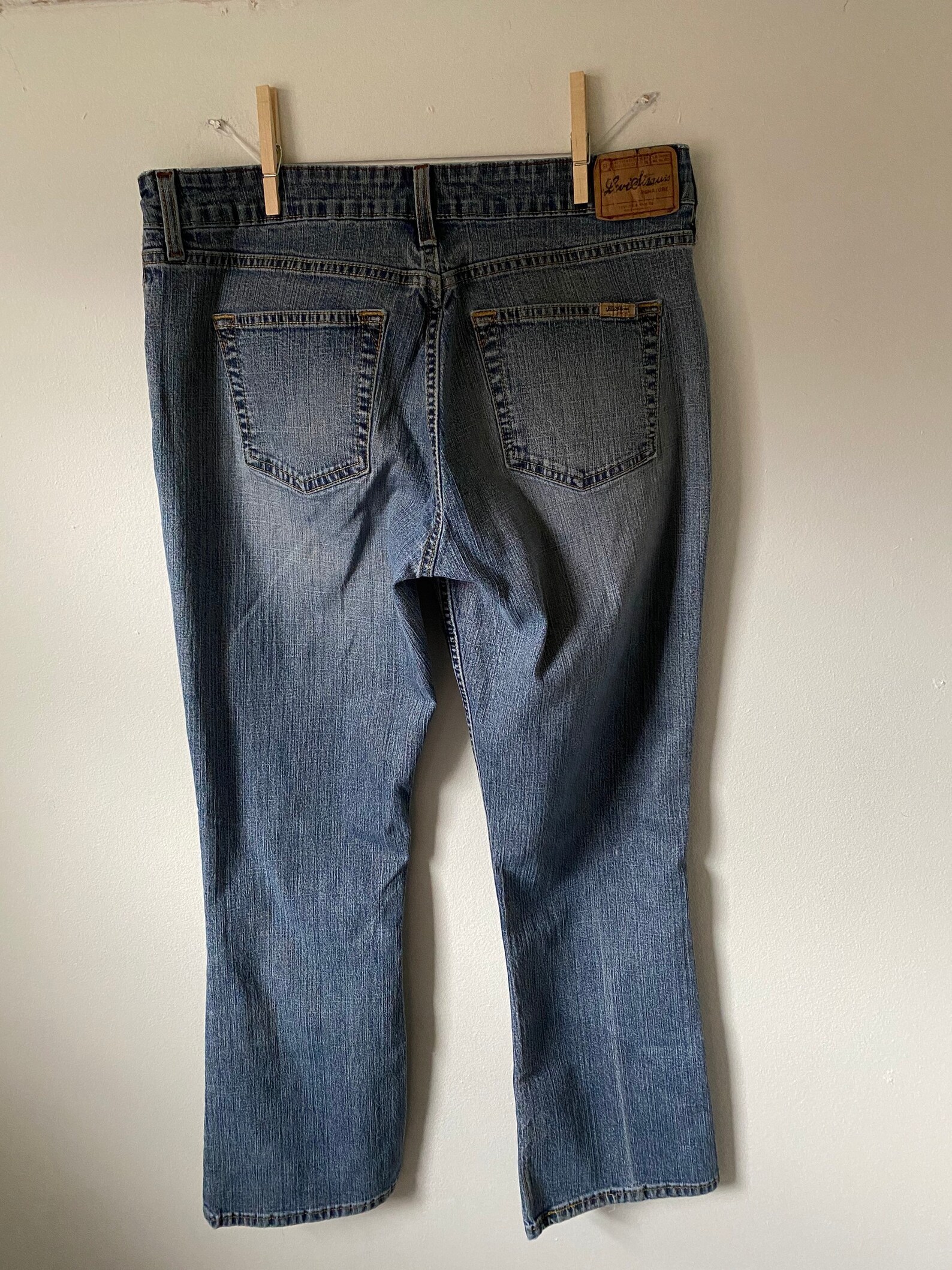 LOWRISE Y2K Levis Low Rise Bootcut Denim Jeans 32 | Etsy