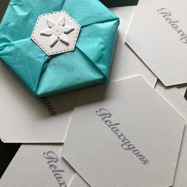 Handcut Fabriano Paper Tiles for Tangling, Set of 20