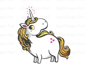 Unicorn PNG, Cute Sparkle Unicorn Sublimation, Glitter, Digital Instant Download