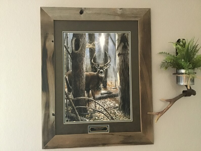 Rustic 16 x 20 Picture Frame 3 Inch Wide 16x20 Reclaimed | Etsy