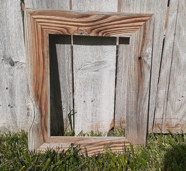 Rustic 3 Wide Picture Frames Any Size Reclaimed Barn Etsy