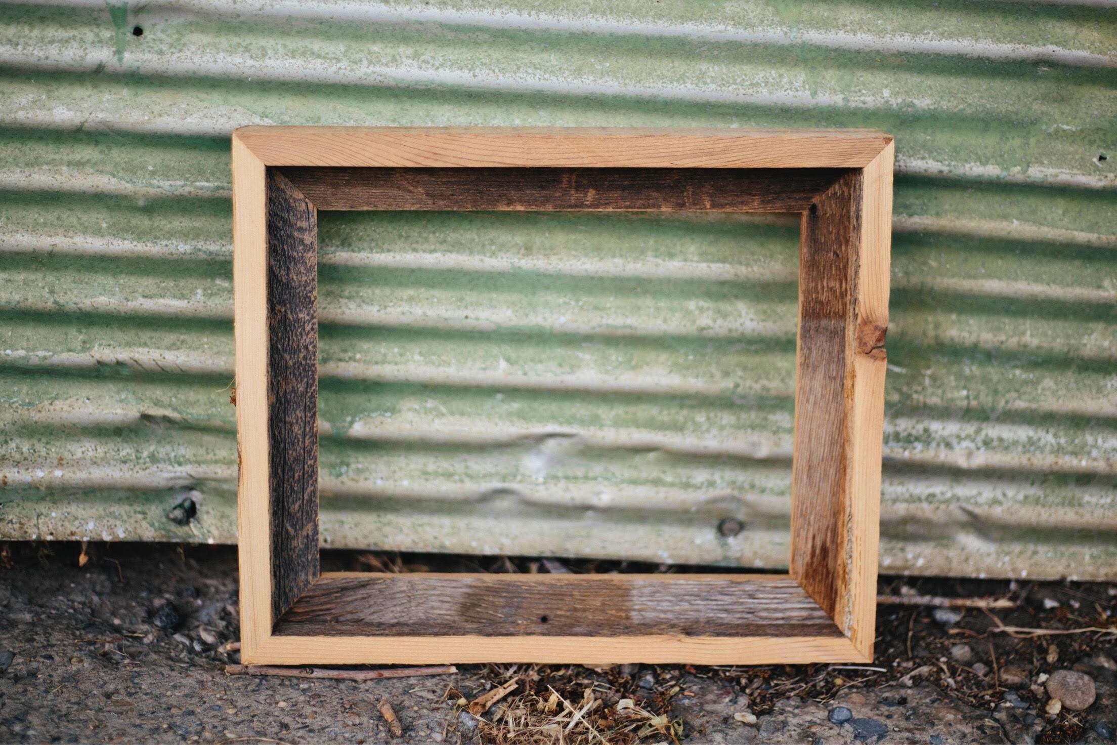 Rustic 8 x 10 Reclaimed Wood Picture Frame 1.75 Etsy